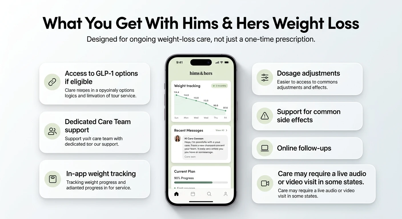 What you get with Hims and Hers weight loss programs