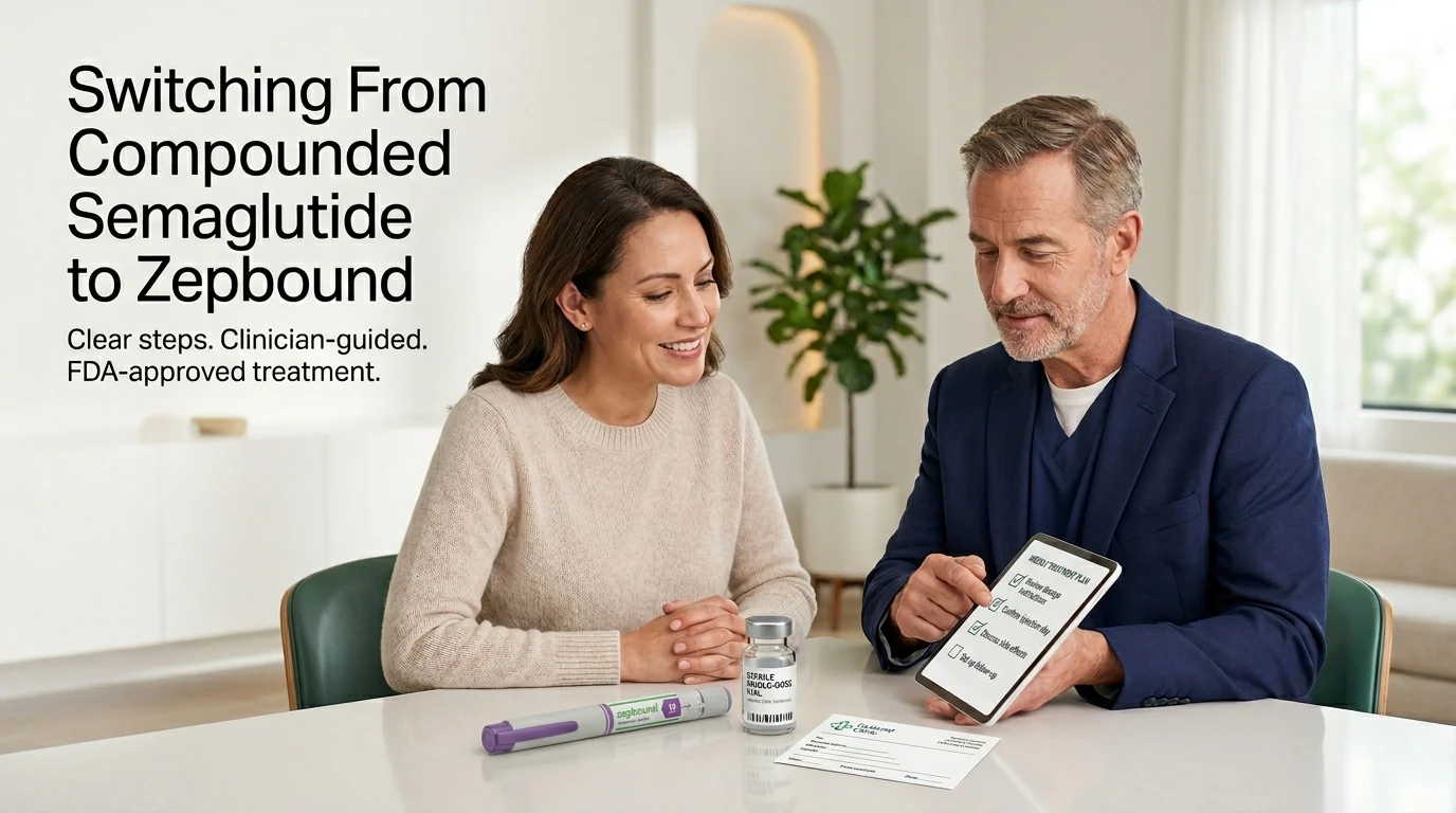 Switching from compounded semaglutide to Zepbound — clear steps, clinician-guided, FDA-approved treatment